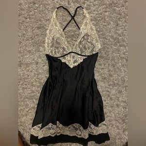 Slip dress lace, open back